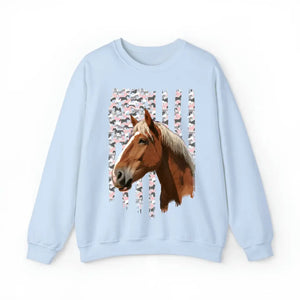 Personalized Upload Your Horse Photo Horse Lovers Gift Sweatshirt & Legging Printed QTHN24291