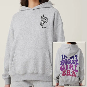 Personalized Upload Your Horse Photo In My Horse Girl Era Hoodie 2D Printed HN24306