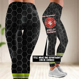 Personalized Firefighter Department & Name Legging Printed QTVQ24321