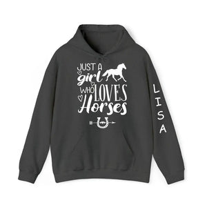 Personalized Just A Girl Who Loves Horses Life Is Better with Horses Hoodie 2D Printed HN24352