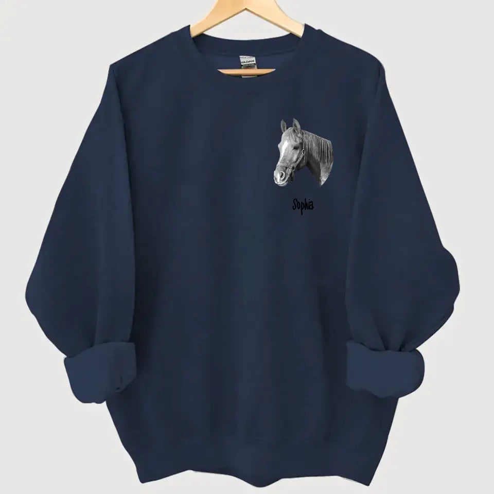 Personalized Upload Horse Photo Sweatshirt KVH 24386