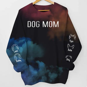 Personalized Dog Mom Draw Dog Ear Lines
 Sweater 3D Printed HN24403