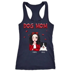 Personalized Dog Mom Dog Lovers Gift Women's Ideal Racerback Tank Printed HN24409