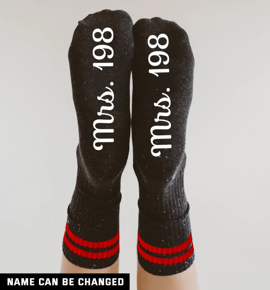 Personalized Firefighter Custom Name Thin Red Line 3D Socks Printed QTKH24418