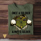 Personalized Once A Netherland Solider Always A Solider Rank Camo Tshirt Printed 22DEC-HQ19