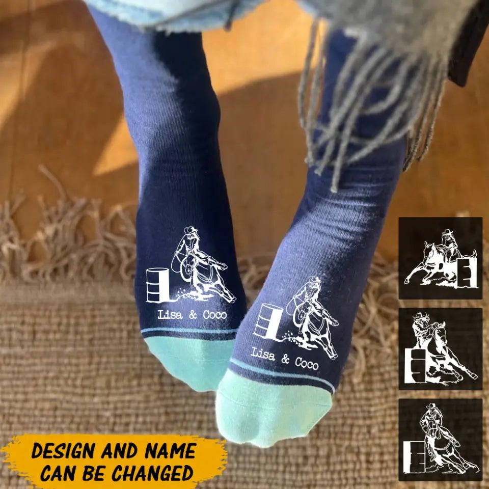 Personalized Horse Riding Horse Lovers Gift 3D Socks Printed HN24441