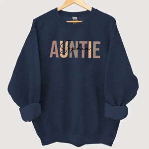 Personalized Auntie Mommy Gift Custom Name Sweatshirt Printed HN24504