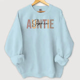 Personalized Auntie Mommy Gift Custom Name Sweatshirt Printed HN24504