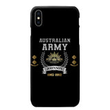 Personalized Australian Army Rank Camo Custom Name & Time Phonecase Printed AHVQ24540