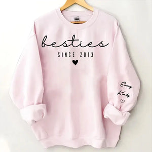 Personalized Bestie Custom Name Best Friend Gift Sweatshirt Printed LVA24507