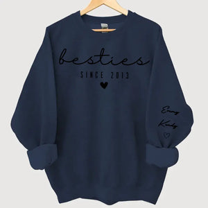 Personalized Bestie Custom Name Best Friend Gift Sweatshirt Printed LVA24507