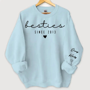 Personalized Bestie Custom Name Best Friend Gift Sweatshirt Printed LVA24507