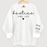 Personalized Bestie Custom Name Best Friend Gift Sweatshirt Printed LVA24507