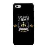 Personalized Canadian Army Rank Camo Custom Name & Time Phonecase Printed AHVQ24540