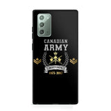 Personalized Canadian Army Rank Camo Custom Name & Time Phonecase Printed AHVQ24540