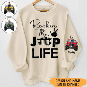 Personalized Rockin The Jeep Life Jeep Girl Sweatshirt Printed HN24556