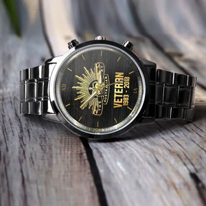 Personalized Australian Veteran Name & Served Time Watch Printed QTVQ24558