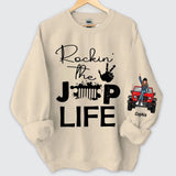 Personalized Rockin The Jeep Life Jeep Girl Sweatshirt Printed HN24556