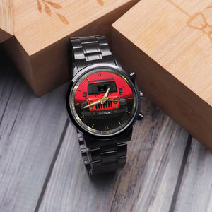 Personalized Jeep Car & Name Watch Printed KH24557