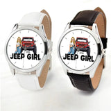 Personalized Jeep Girl Custom Name Women Watch Leather Band Printed HN24574