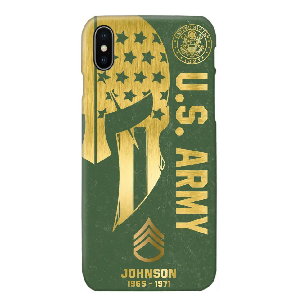 Personalized US Military Retired Phone Case Printed QTKH458