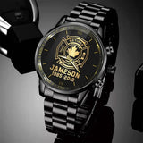 Personalized Retired Canadian Firefighter Custom Name & Served Time Watch Printed QTKH24623