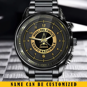 Personalized Vigili Del Fuoco Corpo Nazionale Italian Firefighter Gift Watch Printed KVH24635