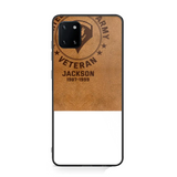 Personalized US Military Leather Texture Phone Case Printed QTPN301