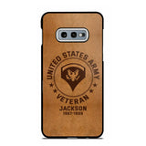 Personalized US Military Leather Texture Phone Case Printed QTPN301