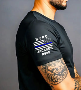 Personalized US Police Department Custom Name & ID T-shirt Printed KVH24690