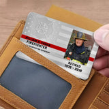 Personalized Upload Your Firefighter Photo  Custom Department & Name Aluminum Wallet Card Printed QTVQ24714