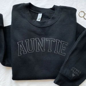 Personalized Auntie & Kid Names Sweatshirt Printed LVA24733