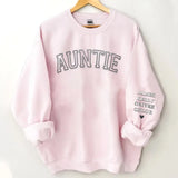 Personalized Auntie & Kid Names Sweatshirt Printed LVA24733