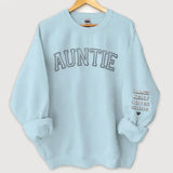 Personalized Auntie & Kid Names Sweatshirt Printed LVA24733