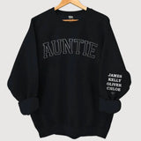 Personalized Auntie & Kid Names Sweatshirt Printed LVA24733
