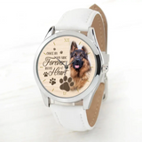 Personalized Upload Your Dog Photo Dog Once By My Side Forever In My Heart Watch Printed QTVQ24757