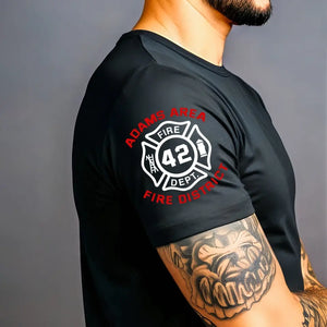 Personalized Canadian Firefighter Spartan Helmet Custom ID T-shirt Printed KH24801