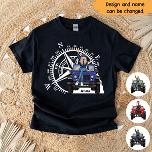 Personalized Jeep Girl Custom Name T-shirt Printed HN24832