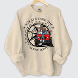 Personalized Always Take The Scenic Route Jeep Girl Sweatshirt Printed HN24840