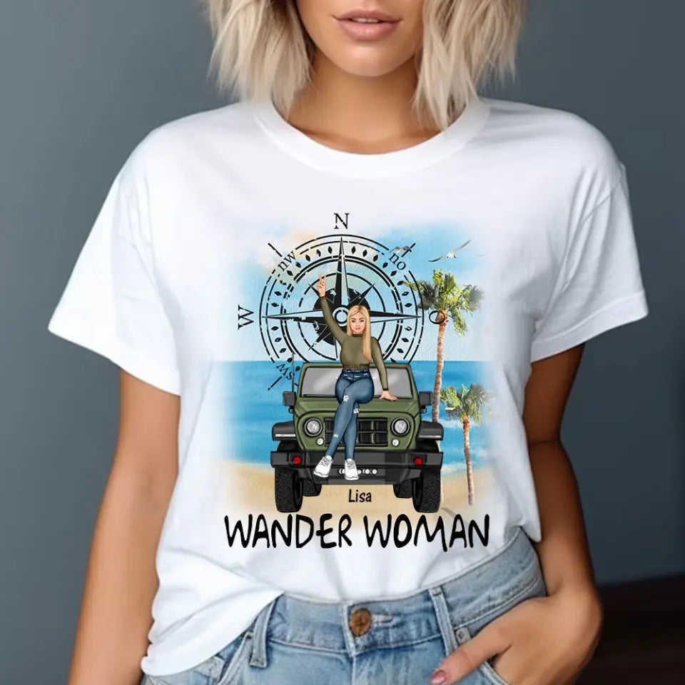 Personalized Jeep Girl Wander Woman T-shirt Printed HN24913