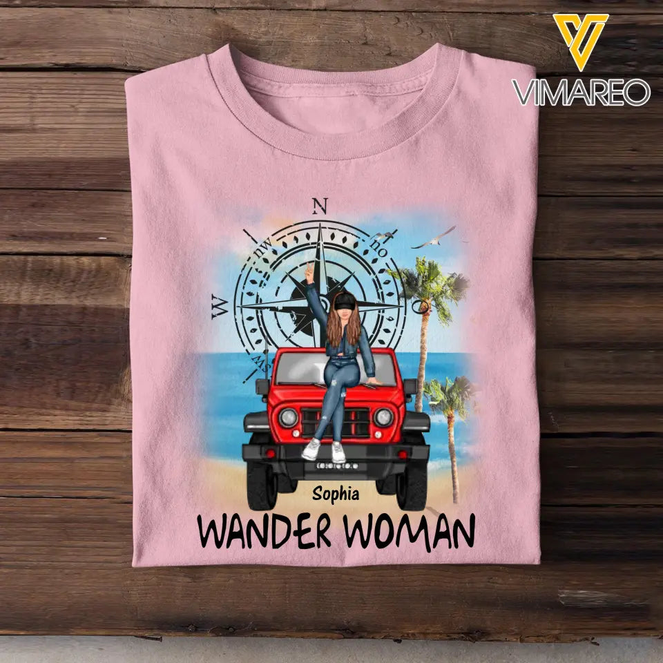 Personalized Jeep Girl Wander Woman T-shirt Printed HN24913