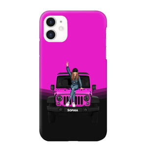 Personalized Jeep Girl Custom Name Phonecase Printed VQ24923