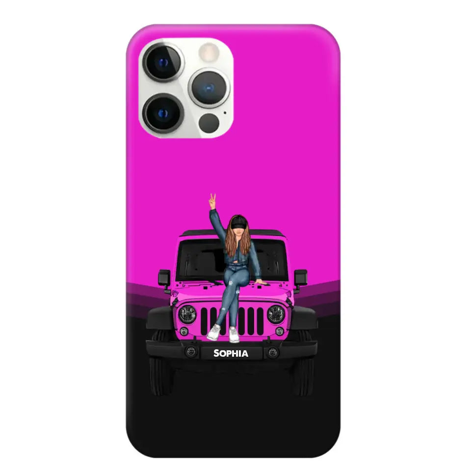 Personalized Jeep Girl Custom Name Phonecase Printed VQ24923