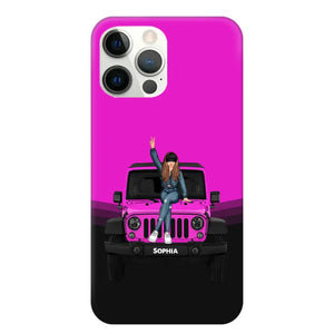 Personalized Jeep Girl Custom Name Phonecase Printed VQ24923