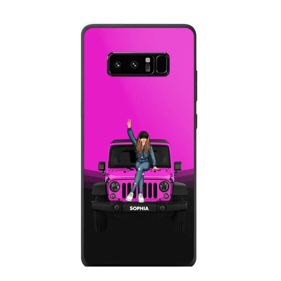 Personalized Jeep Girl Custom Name Phonecase Printed VQ24923