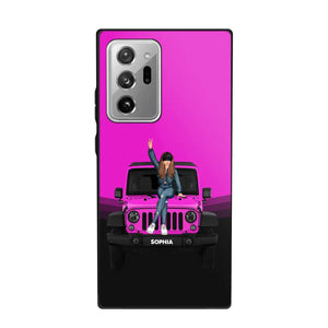 Personalized Jeep Girl Custom Name Phonecase Printed VQ24923