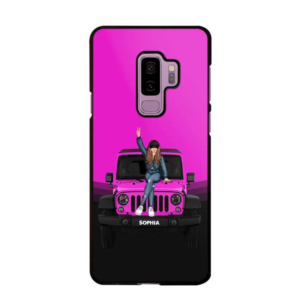 Personalized Jeep Girl Custom Name Phonecase Printed VQ24923