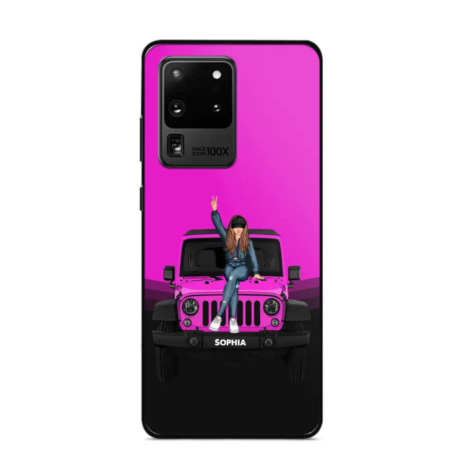 Personalized Jeep Girl Custom Name Phonecase Printed VQ24923