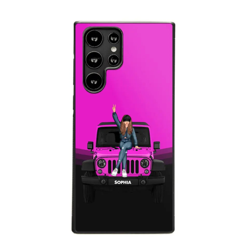 Personalized Jeep Girl Custom Name Phonecase Printed VQ24923