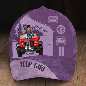 Personalized Jeep Girl Rock'in The Jeep Life Cap Printed HN24927